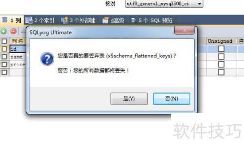 ���ʹ��SQLyogɾ�����ݿ��