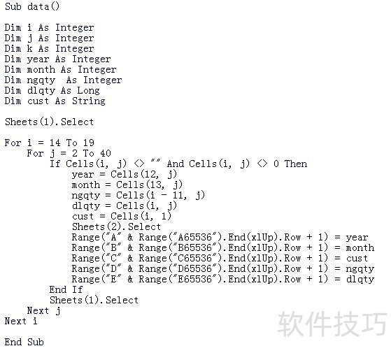 Excel 宏 - 如何将常规表格转化成透视表格？