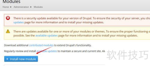 Drupal后台安装模块 Drupal后台安装模块