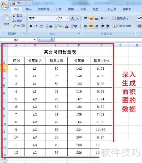 ExcelVBA教程:自动生成面积图 ExcelVBA教程:自动生成面积图