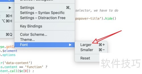 mac版SublimeText,显示字体太小怎么办? mac版SublimeText,显示字体太小怎么办?