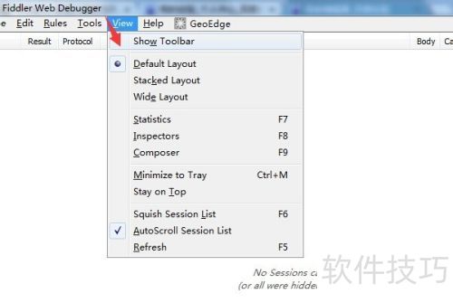 Fiddler ��ʾ�˵�������