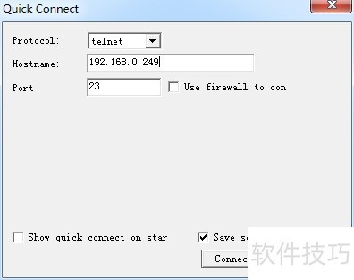 SecureCRT����telnet����