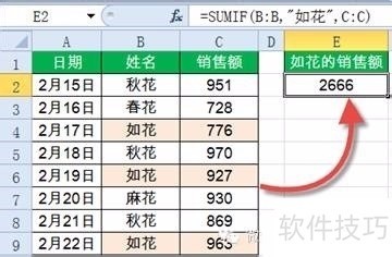 SUMIF函数14种经典用法