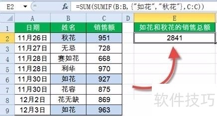 SUMIF函数14种经典用法