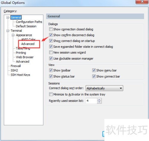 SecureCRT��θ��ı���ɫ