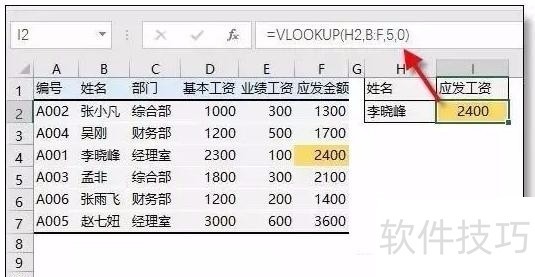 EXCEL中的VLOOKUP查询函数等15种查询公式