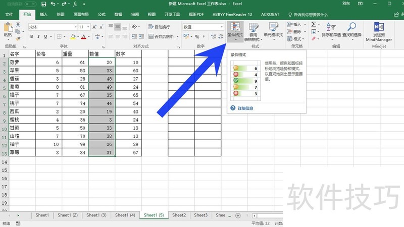 MS Excel 2016ʹͼ꼯ֵĴС