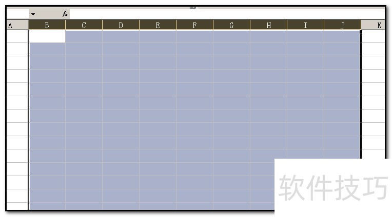 excel2003如何快速选择多行或多列？