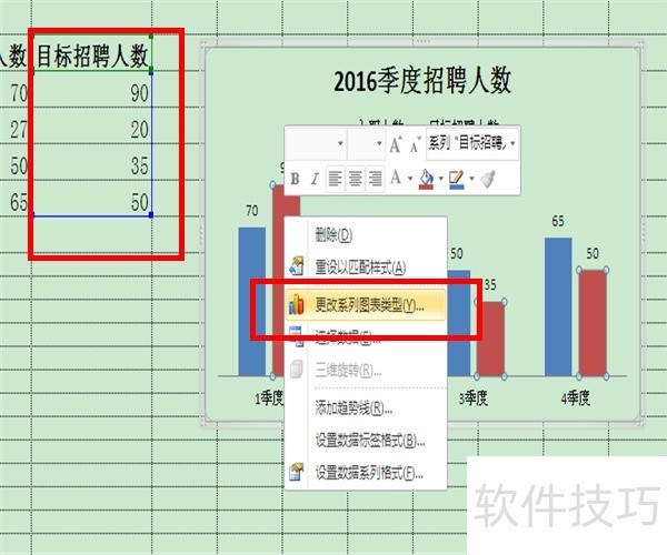 如何在Excel中柱状图中添加折线图