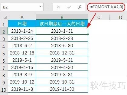 excel中，EOMONTH函数应该怎么使用？