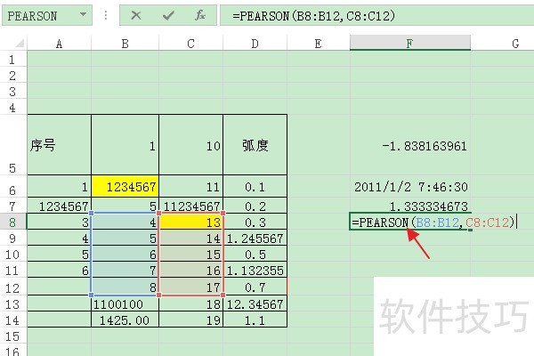 ExcelʹPEARSON