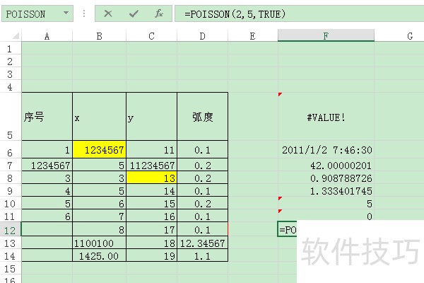 ExcelʹPOISSON