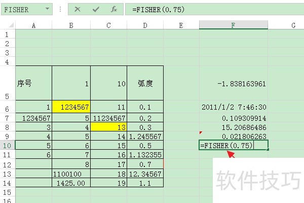 ExcelʹFISHER