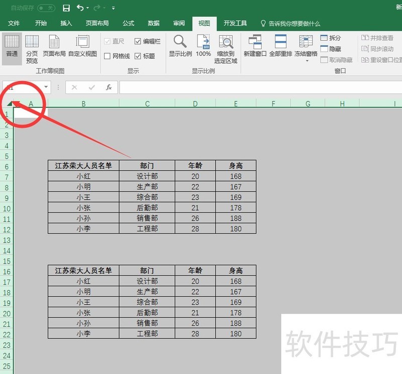 Excel表格复制单元格列宽不变