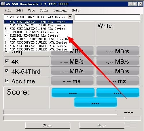 AS SSD Benchmark怎么用-AS SSD Benchmark测试SSD硬盘的方法 如何测试SSD硬盘的性能速度?测试SSD硬盘
