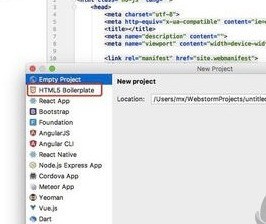 WebStorm�½�Html�ļ�����ϸ��������