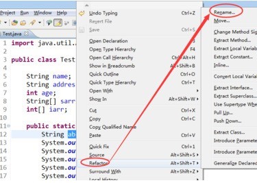 �����eclipse�������޸ı�������eclipse�����޸ı������ľ��岽��