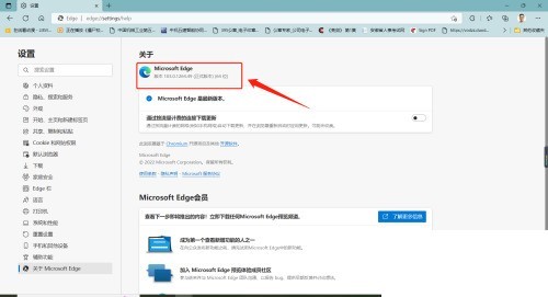 microsoft edge怎么查看版本号?microsoft edge查看版本号方法 截图