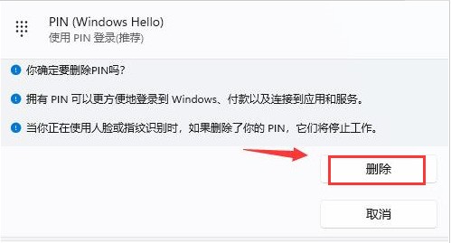 Windows11如何删除PIN码?Windows11删除PIN码步骤 截图