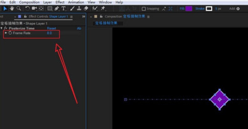 ae定格动画怎么做