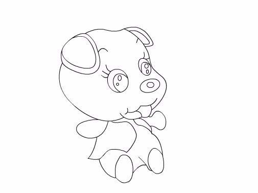 Flash设计卡通小狗图形的操作流程 截图