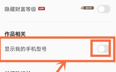 全民K歌关闭手机型号的显示的具体方法 截图