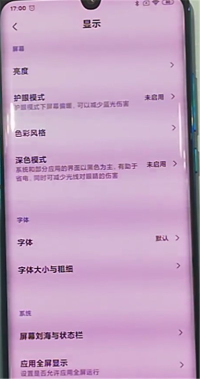 小米cc9pro中设置字体大小的方法步骤 截图
