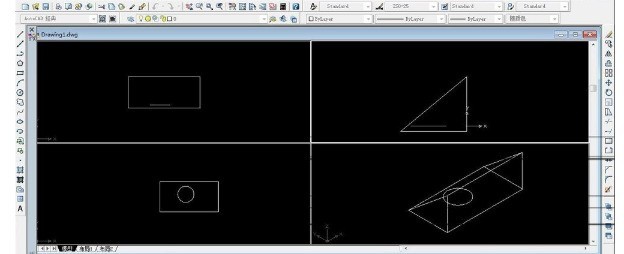 AutoCAD 2009绘制三视图的方法步骤 截图