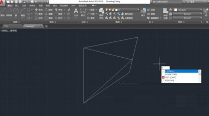 AutoCAD2019删掉多余线段的操作步骤