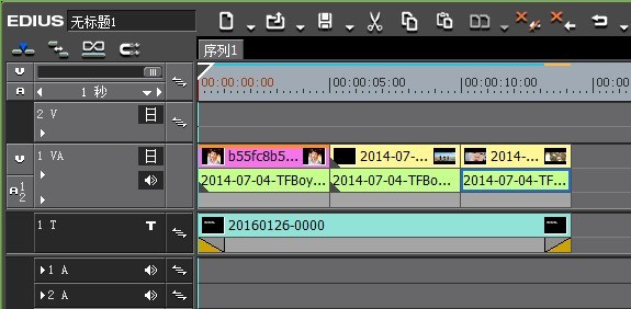 edius素材连接/组功能的使用操作方法 截图
