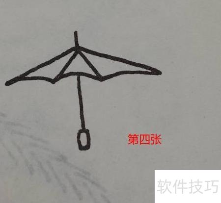 儿童简笔画：伞的画法_软件资讯技巧应用-中关村在线