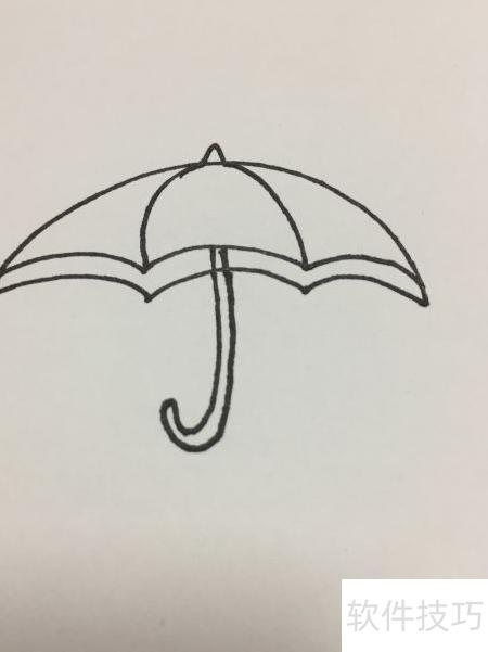 伞的简笔画教程_软件资讯技巧应用-中关村在线