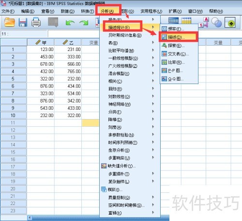 spss��α�׼������