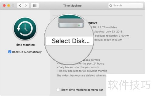 ���ʹ��Time Machine��ѡ��ر���