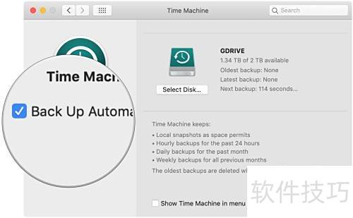 ���ʹ��Time Machine��ѡ��ر���