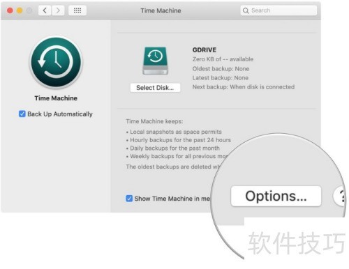 ���ʹ��Time Machine��ѡ��ر���