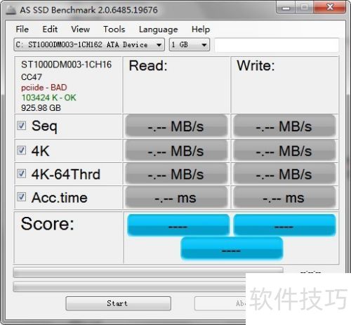 AS SSD Benchmark��ʹ�÷���