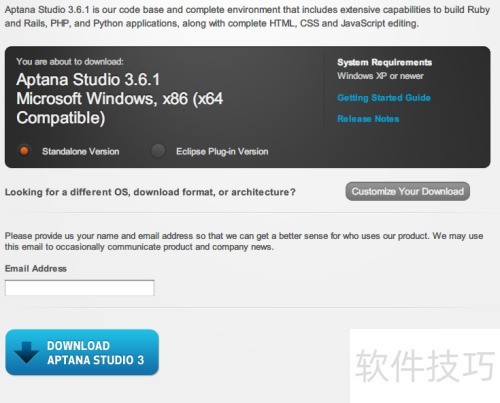 �����Windows7�����ذ�װAptana Studio 3.6.1