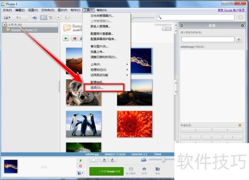Picasa 3如何在放映幻灯片时播放音乐 Picasa 3如何在放映幻灯片时播放音乐