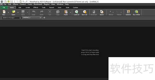 ���ʹ��WavePad���߽���Ƶ��Ƭ�μ�������