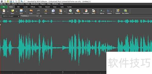 ���ʹ��WavePad���߽���Ƶ��Ƭ�μ�������