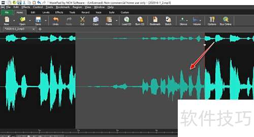 ���ʹ��WavePad���߽���Ƶ������������ǿ