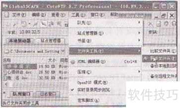 CuteFTP pro���ļ�ͬ���ϴ�����